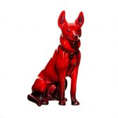 ROYAL DOULTON FLAMBE DOG FIGUR