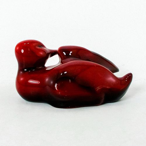 ROYAL DOULTON FLAMBE FIGURINE, DUCK