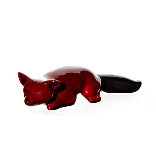 ROYAL DOULTON FLAMBE FIGURINE, FOX,