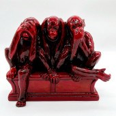 ROYAL DOULTON FLAMBE FIGURINE,
