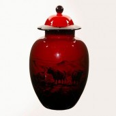 ROYAL DOULTON FLAMBE LIDDED VA