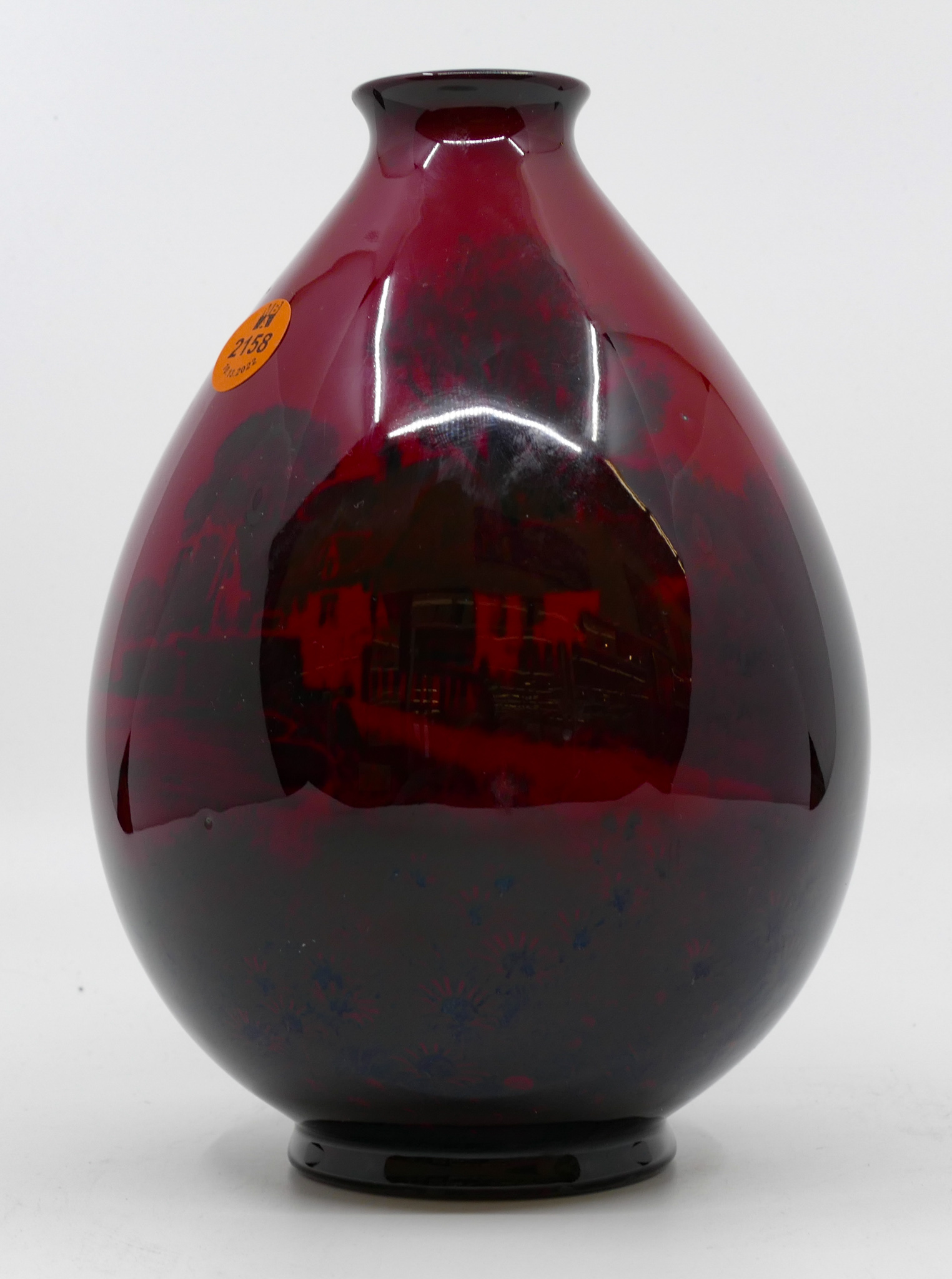 Royal Doulton Flambe Scenic Vase