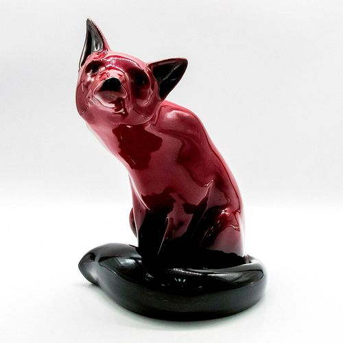 ROYAL DOULTON FLAMBE SEATED FOX