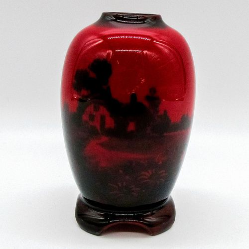 ROYAL DOULTON FLAMBE VASE,