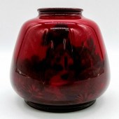 ROYAL DOULTON FLAMBE VASE, COT