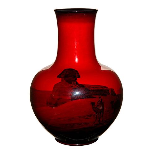ROYAL DOULTON FLAMBE VASE, EGYPTIAN