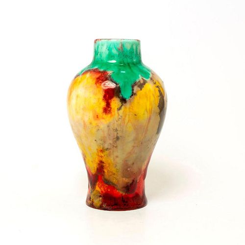 ROYAL DOULTON FLAMBE VASE, NOKE &