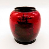 ROYAL DOULTON FLAMBE VASE, SAI