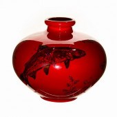 ROYAL DOULTON FLAMBE VASE, UND