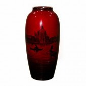 ROYAL DOULTON FLAMBE VASE, VEN