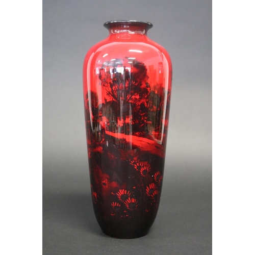 Royal Doulton Flambe vase with