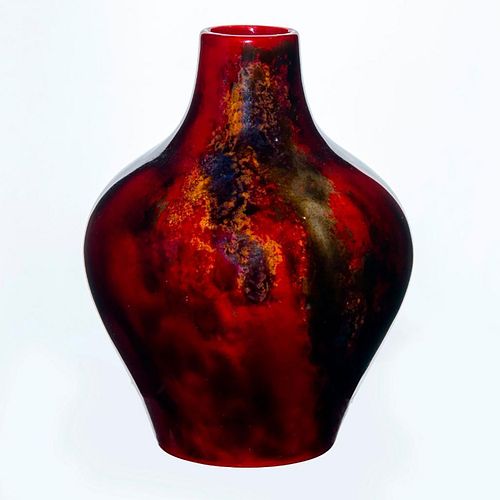 ROYAL DOULTON FLAMBE VASEHigh fired