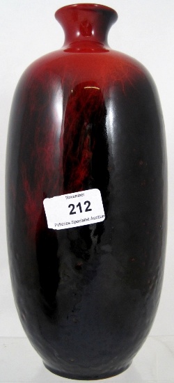 Royal Doulton Flambe Veined Vase