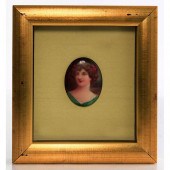 ROYAL DOULTON FRAMED OVAL PLAQ
