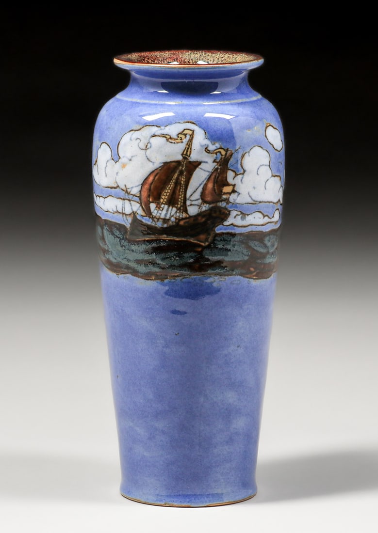 ROYAL DOULTON GALLEON SHIP VASE