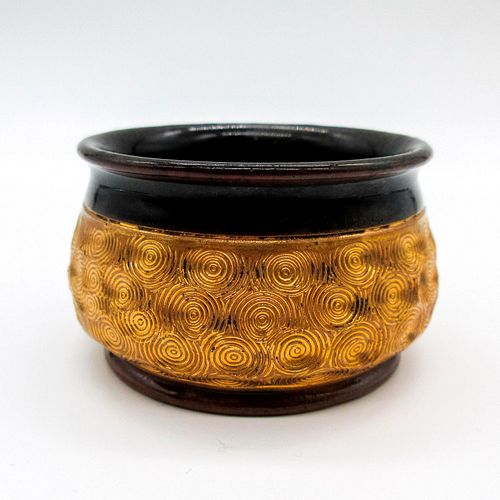 ROYAL DOULTON GILT CIRCLE WARE SALT