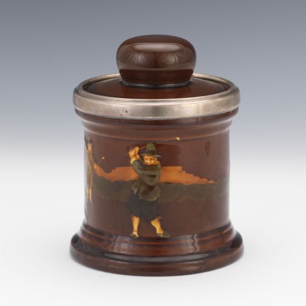 ROYAL DOULTON GOLF MOTIF HUMIDOR