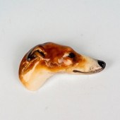 ROYAL DOULTON HEAD BROOCH, GRE