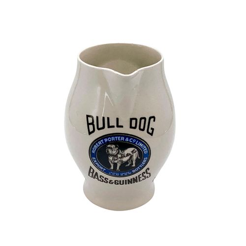 ROYAL DOULTON JUG, BULL DOG BASS