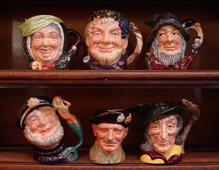ROYAL DOULTON LARGE CHARACTER JUGS: