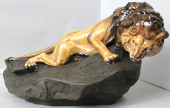 ROYAL DOULTON LION ON ROCK HN2