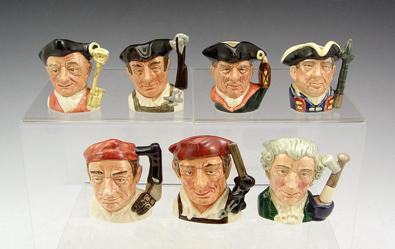 ROYAL DOULTON MINIATURE JUGS: