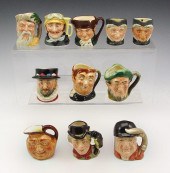 ROYAL DOULTON MINIATURE JUGS: