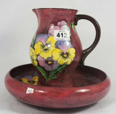 Royal Doulton Pansy Water Jug and