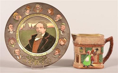 ROYAL DOULTON PLATE AND