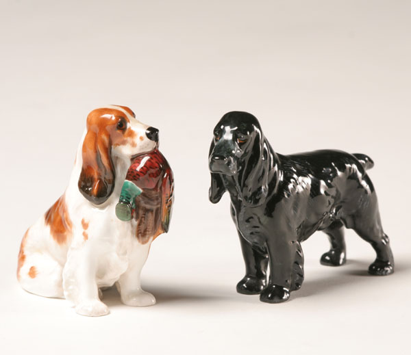 Royal Doulton porcelain dogs;