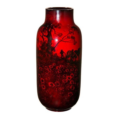 ROYAL DOULTON RURAL SCENE FLAMBE