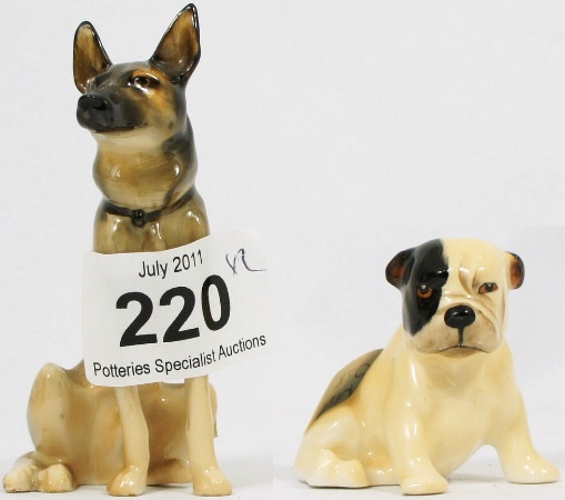 Royal Doulton Seated Alsation Dog