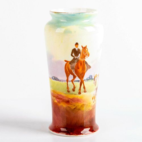 ROYAL DOULTON SERIES WARE VASE, FOX