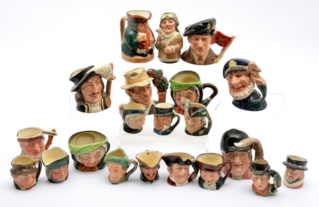 ROYAL DOULTON SMALL (13) & MEDIUM