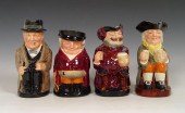 ROYAL DOULTON TOBY JUGS: 4 pie