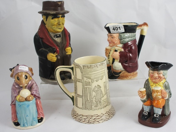 Royal Doulton Toby Jugs Happy