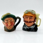 ROYAL DOULTON TOBY MINI JUGS A