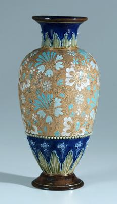 Royal Doulton vase, tapestry