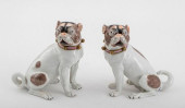 ROYAL DRESDEN PORCELAIN PUGS,