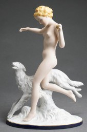 ROYAL DUX ART DECO PORCELAIN F