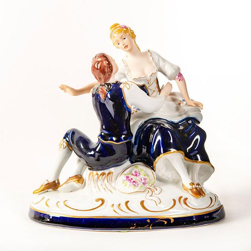 ROYAL DUX BOHEMIA FIGURE GROUP,