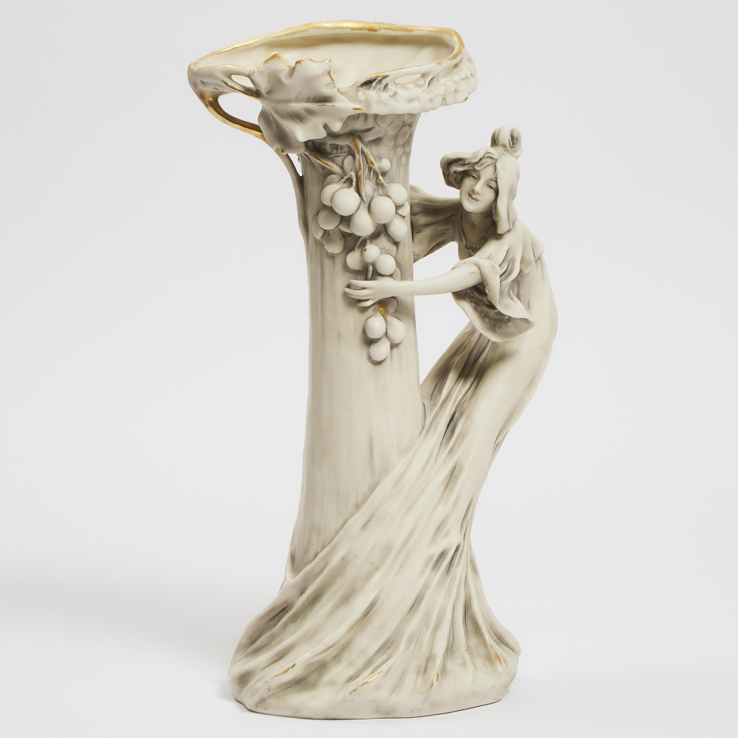Royal Dux Figural Vase, early