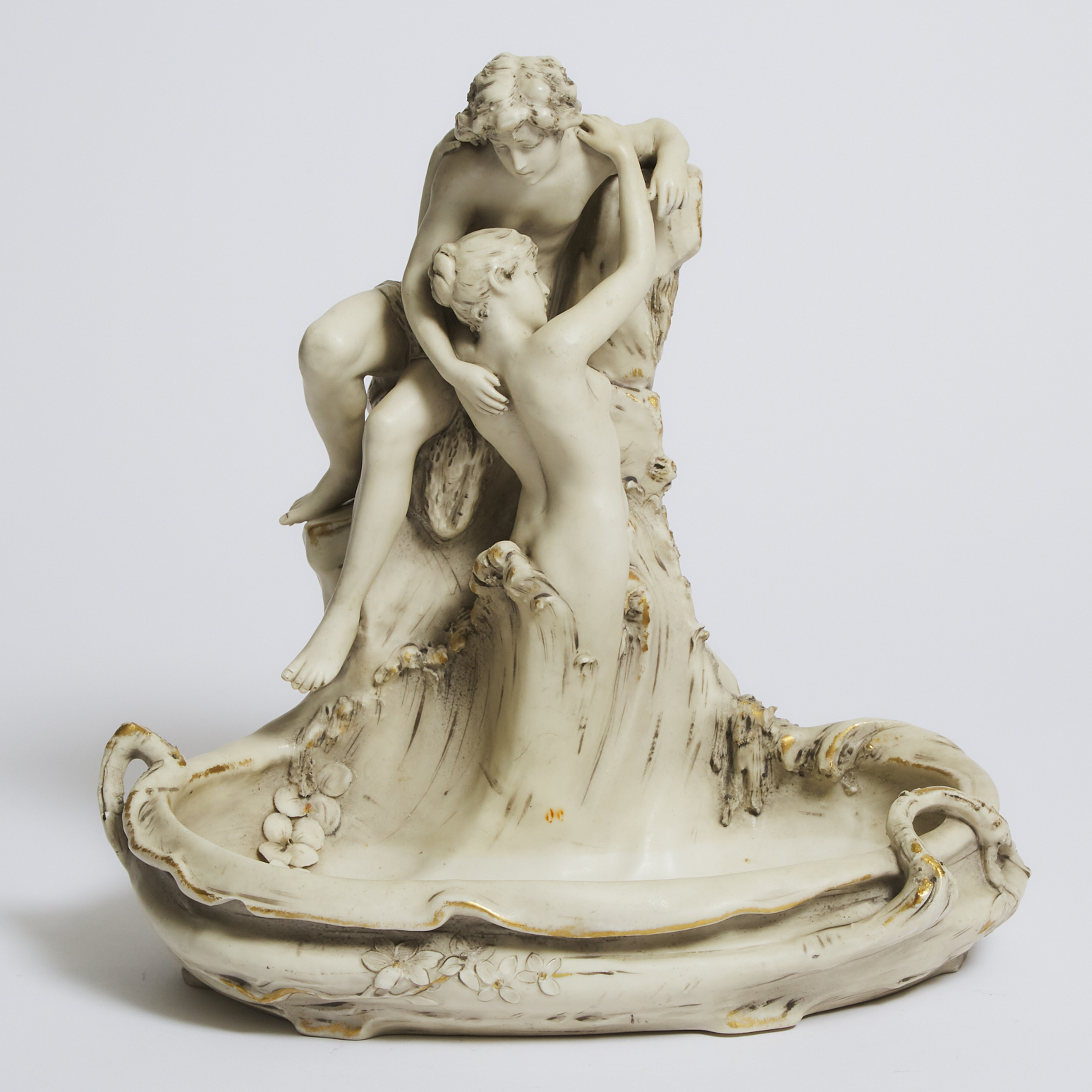 Royal Dux Figural Vide-Poche, early