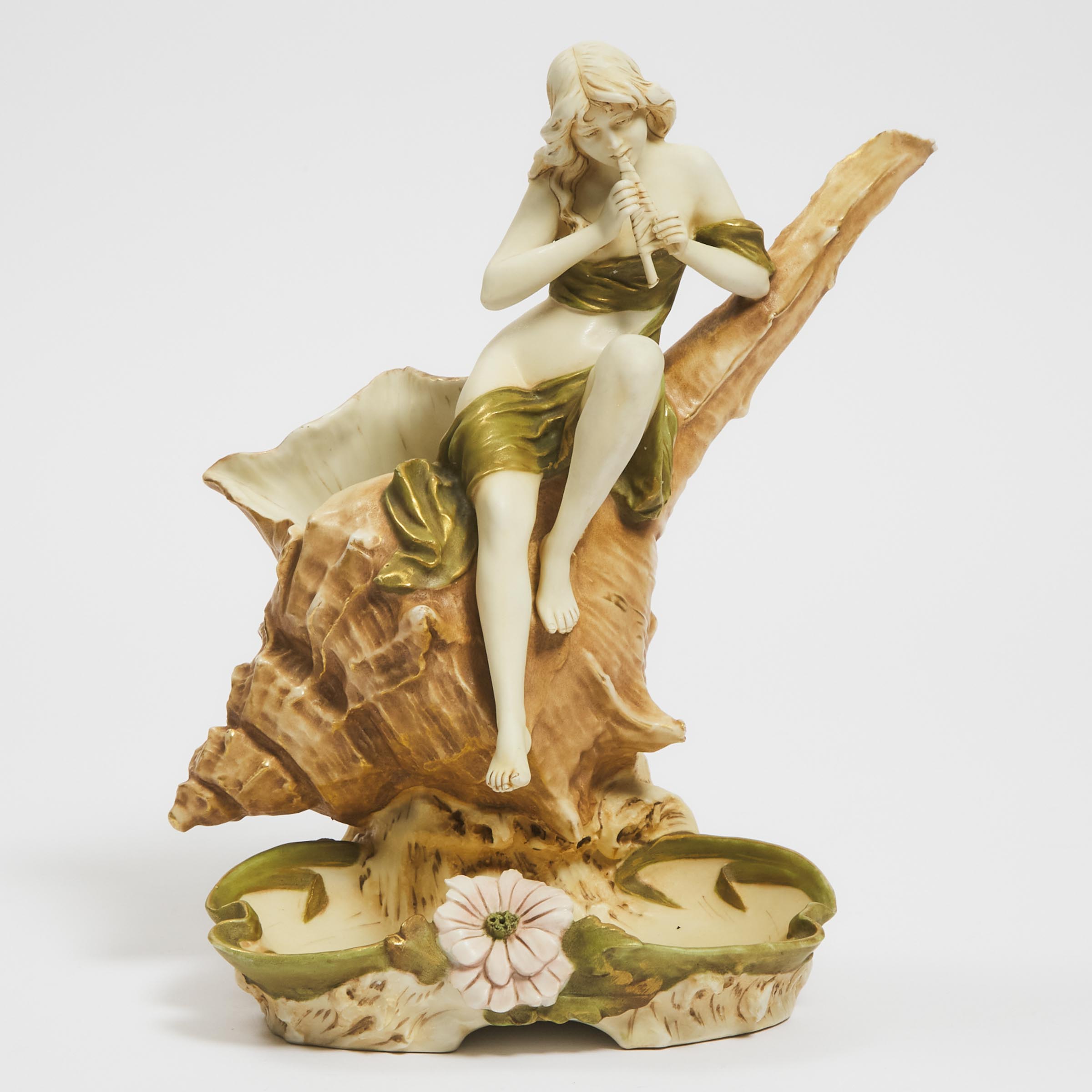 Royal Dux Figural Vide-Poche, early