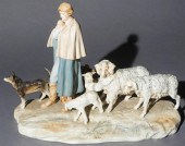 ROYAL DUX FIGURE OF A SHEPHERD