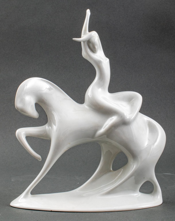 ROYAL DUX NUDE LADY ON HORSE