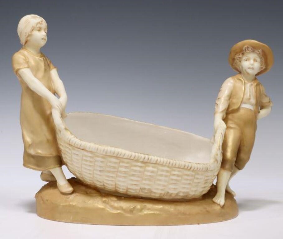 ROYAL DUX PORCELAIN FIGURE BOY &