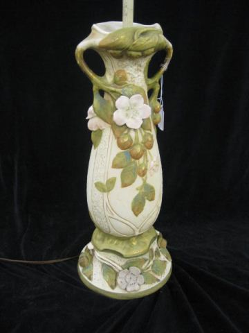 Royal Dux Porcelain Lamp Art
