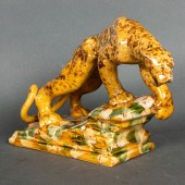 ROYAL HAEGER CERAMIC LEOPARD R