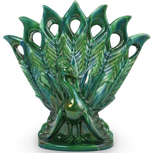 ROYAL HAEGER CERAMIC PEACOCK